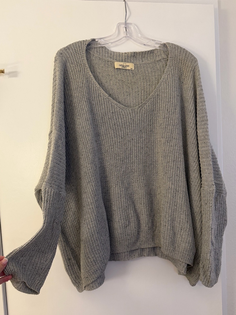 Carly Jean Los Angeles Rhea Sweater (heather grey)